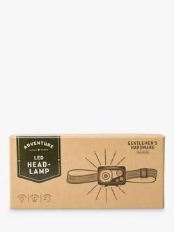 Gentlemen's Hardware Head Torch, Army Green - view 2, Black