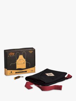 Gentlemen's Hardware BBQ Apron & Bottle Opener Gift Set, Black