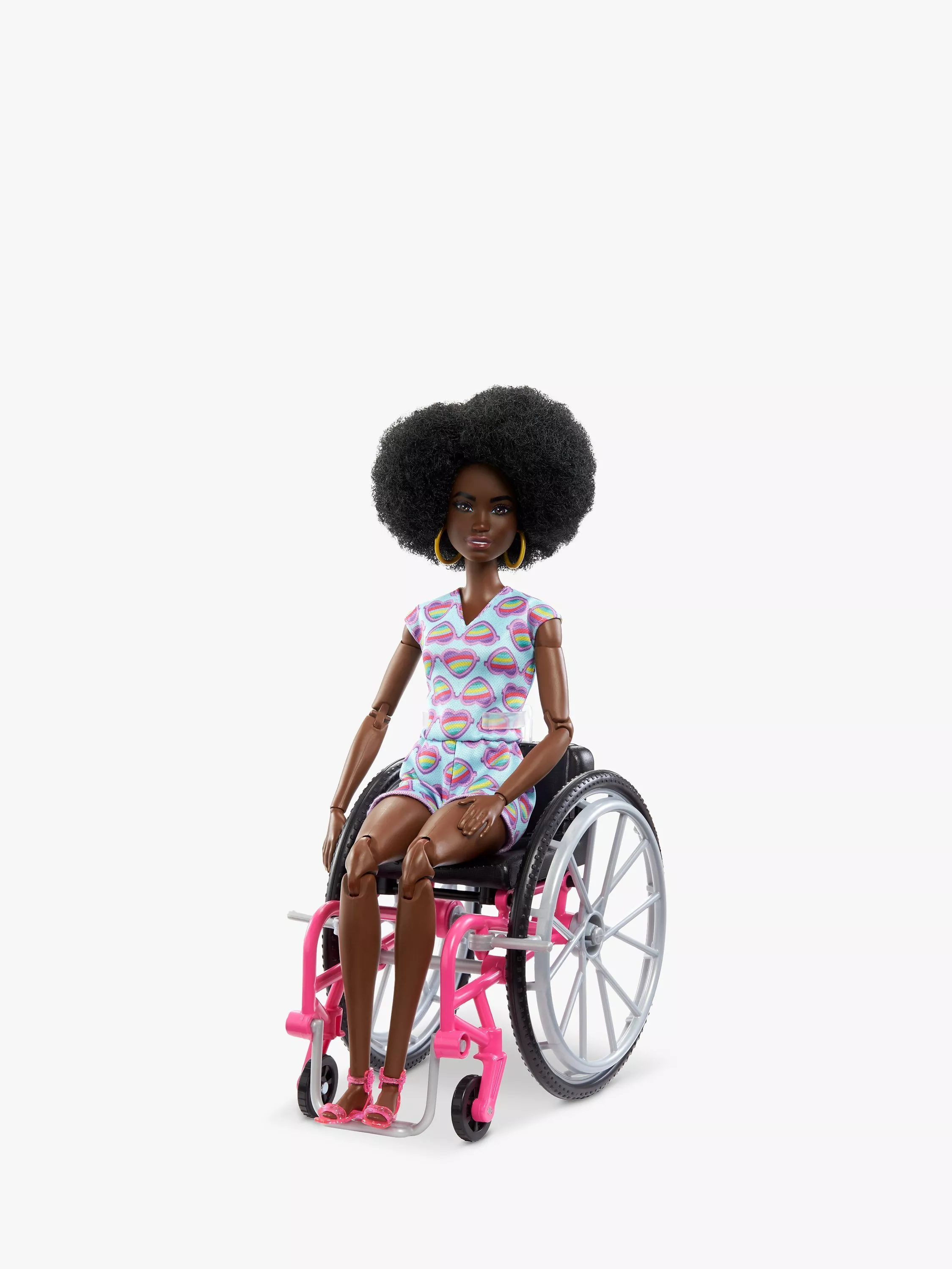 Barbie Fashionista Afro Hair Wheelchair Barbie Doll