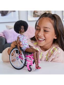 Barbie Fashionista Afro Hair Wheelchair Barbie Doll - view 2, 