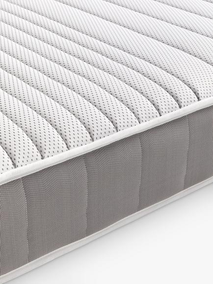 John Lewis Pocket Spring Mattress, Firm Tension, Single - view 2, White