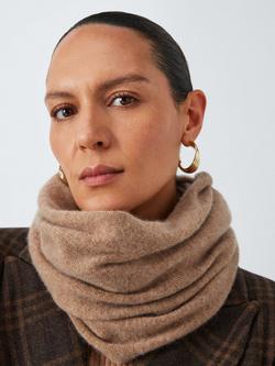 John Lewis Plain Cashmere Snood, Camel