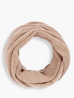 John Lewis Plain Cashmere Snood - view 2, Camel