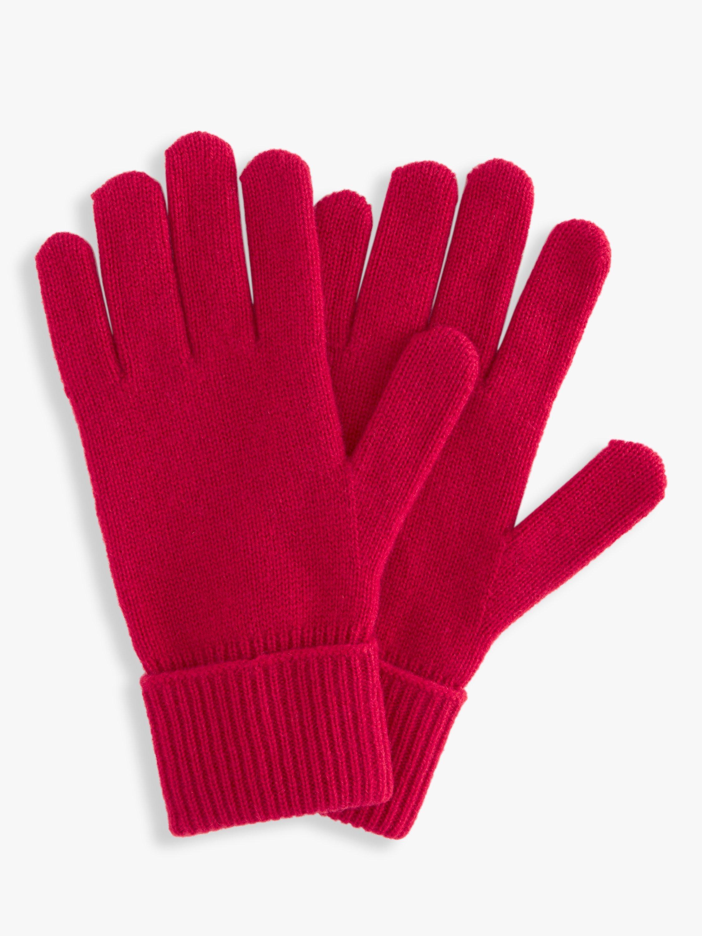 John Lewis Cashmere Gloves, Red