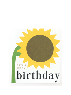 Caroline Gardner Sunflower Birthday Card, Multi