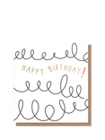 Caroline Gardner Squiggle Happy Birthday Card