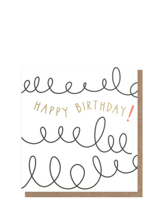 Caroline Gardner Squiggle Happy Birthday Card