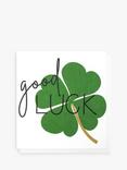 Caroline Gardner Four Leaf Clover Good Luck Card