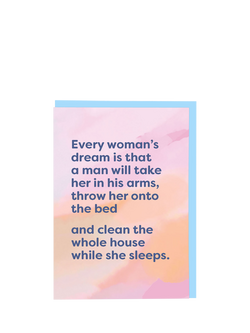 Cath Tate Cards Every Woman's Dream Birthday Card, Multi