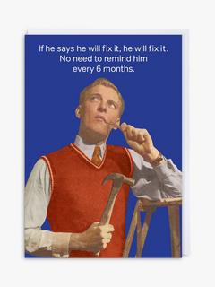 Cath Tate Cards He will Fix It Birthday Card