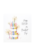 Five Dollar Shake Cake Breakfast Birthday Card