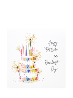Five Dollar Shake Cake Breakfast Birthday Card