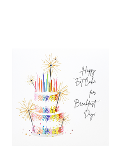 Five Dollar Shake Cake Breakfast Birthday Card, Multi