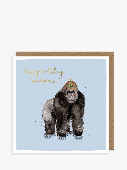 Louise Mulgrew Designs Gorilla Birthday Card, Multi