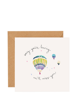 Louise Mulgrew Designs Balloons Leaving Card, Multi