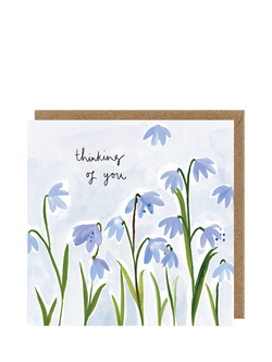 Louise Mulgrew Designs Scilla Thinking of You Card Sympathy Card, Multi