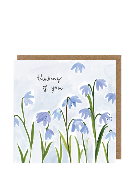 Louise Mulgrew Designs Scilla Thinking of You Card Sympathy Card, Multi