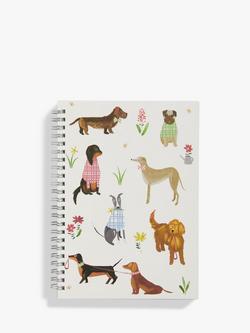 John Lewis A5 Dogs Spiral Bound Notebook. Multi, Multi