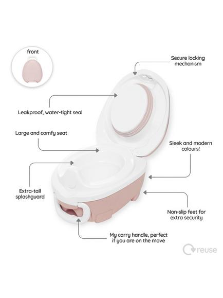 My Carry Potty Travel Potty - view 2, Pastel Pink