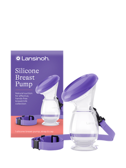 Lansinoh Silicone Manual Single Breast Pump, Multi
