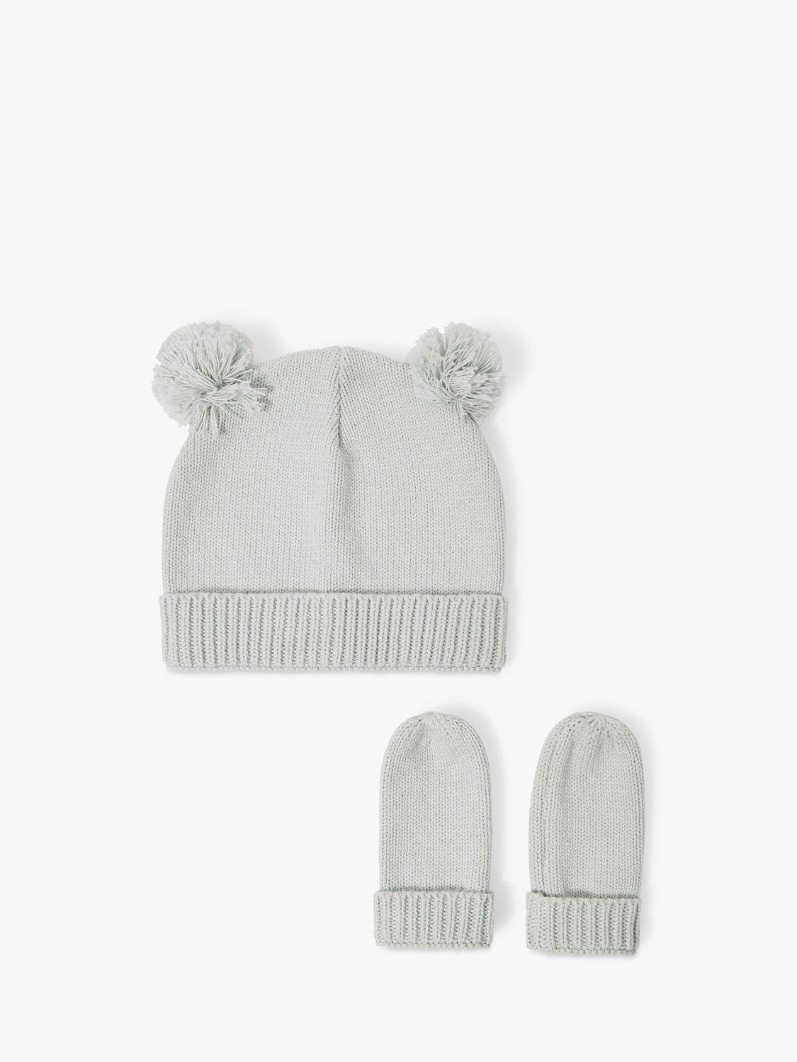 Katie Loxton Baby Hat & Mittens Gift Set, Sage