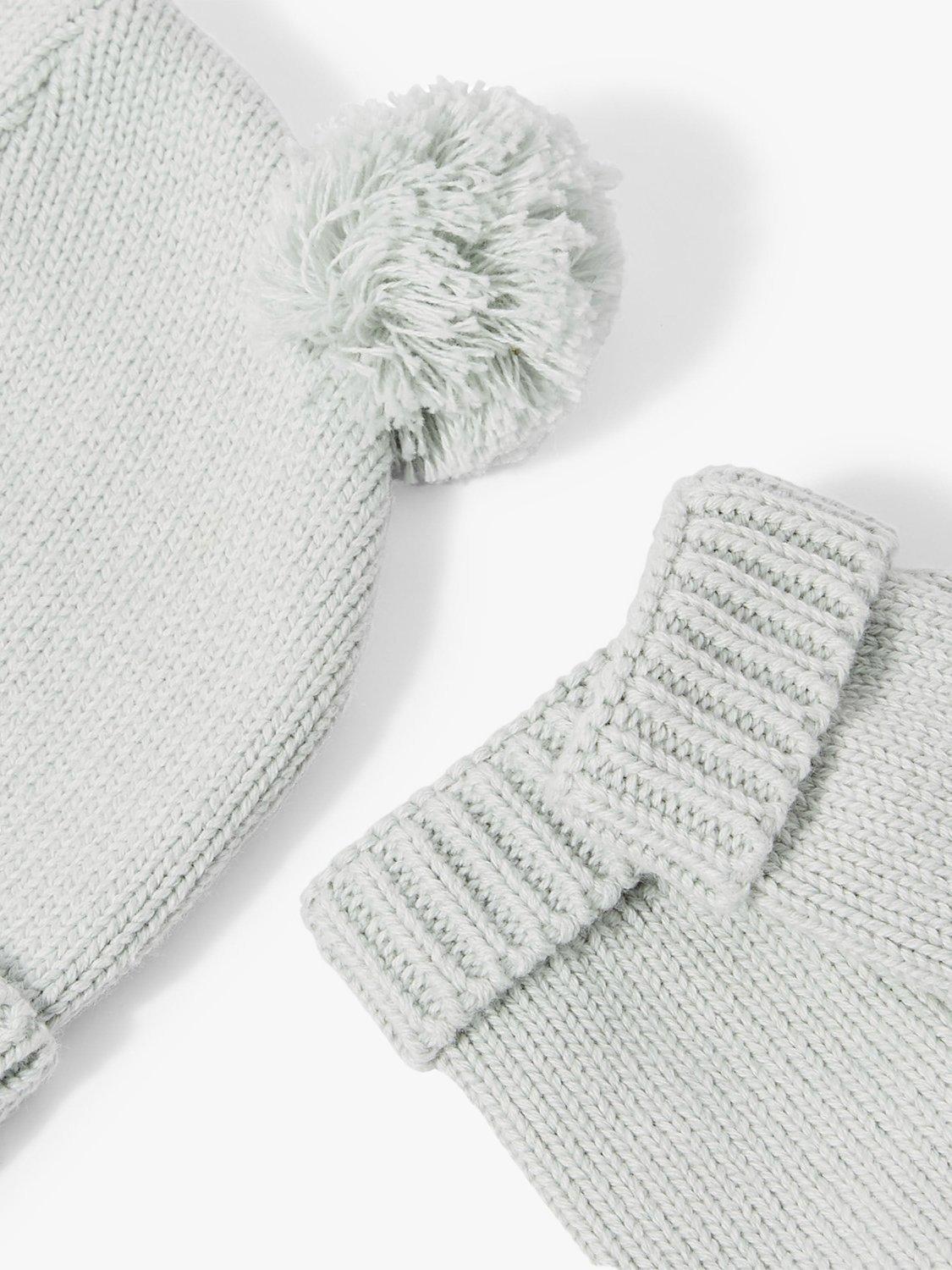 Katie Loxton Baby Hat & Mittens Gift Set, Sage