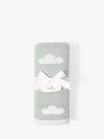 Katie Loxton Cloud Print Baby Blanket, Sage
