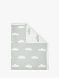 Katie Loxton Cloud Print Baby Blanket, Sage