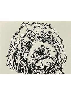 Penguin Ink Cockapoo Blank Greeting Card - view 2, Multi