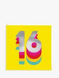 Redback Cards Rainbow 16th Birthday Card