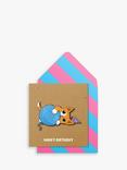 Tache Crafts Ginger Cat Birthday Card