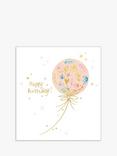 The Proper Mail Company Floral Balloon Birthday Card