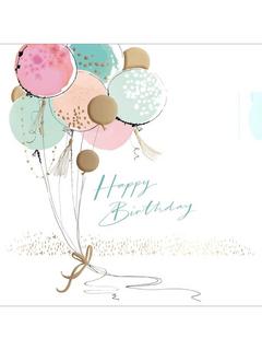 Woodmansterne Bunch of Balloons Birthday Card