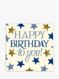 Emma Bridgewater Blue & Gold Stars Birthday Card