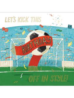 Woodmansterne Kick Off Birthday Card