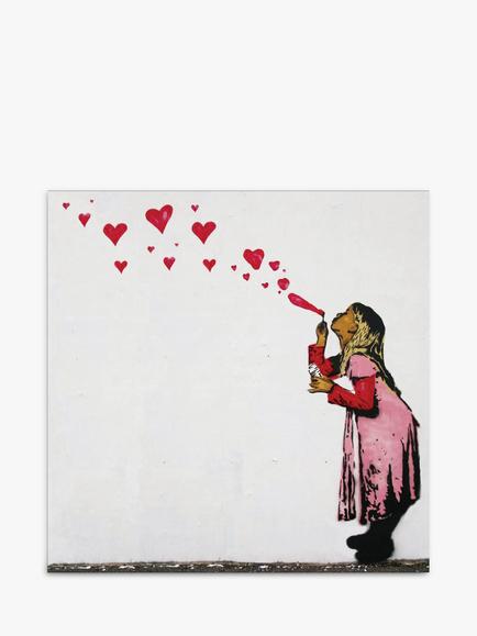 Woodmansterne Heart Bubbles Blank Greeting Card, Multi
