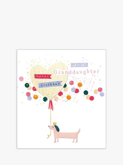 The Proper Mail Company Dog Special Granddaughter Birthday Card, Multi