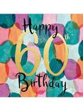 Woodmansterne Overlapping Dots 60th Birthday Card