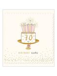 The Proper Mail Company Cake 70th Birthday Card