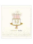 The Proper Mail Company Cake 70th Birthday Card