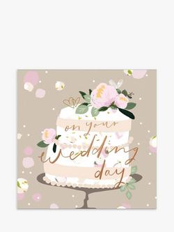 Woodmansterne Cake & Flowers Wedding Card, Multi