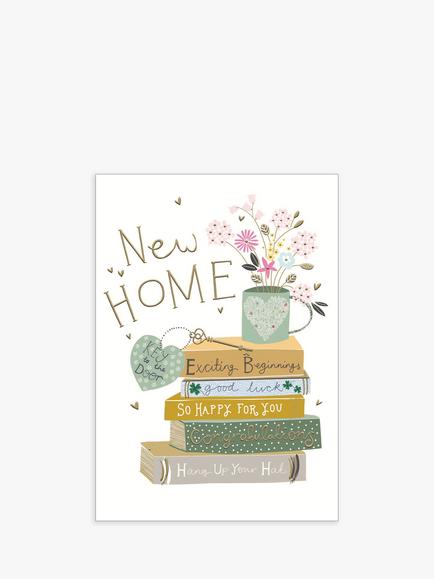 Woodmansterne Books New Home Card, Multi