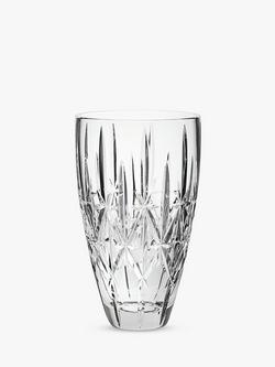 Waterford Crystal Cut Glass Marquis Sparkle Vase, H23cm, Clear, Clear