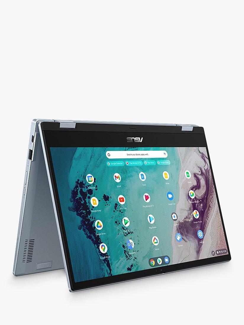 ASUS CX3 Flip Chromebook Laptop, Intel Core i3 Processor, 8GB RAM, 128GB SSD, 14" Full HD Touchscreen, AI Blue