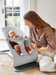 Ergobaby 3-in-1 Evolve Baby Bouncer, Light Grey