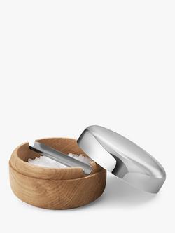 Georg Jensen Alfredo Salt Jar with Spoon, Silver