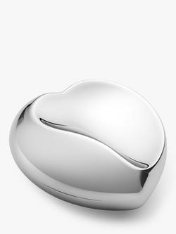 Georg Jensen Heart Stainless Steel Trinket Dish, Silver/Red - view 2, Red