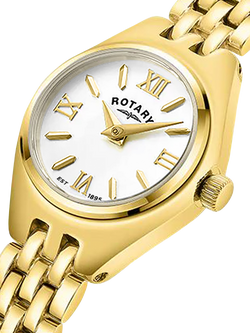 Rotary Women's Balmoral Bracelet Strap Watch - view 2, Gold Lb05128/70