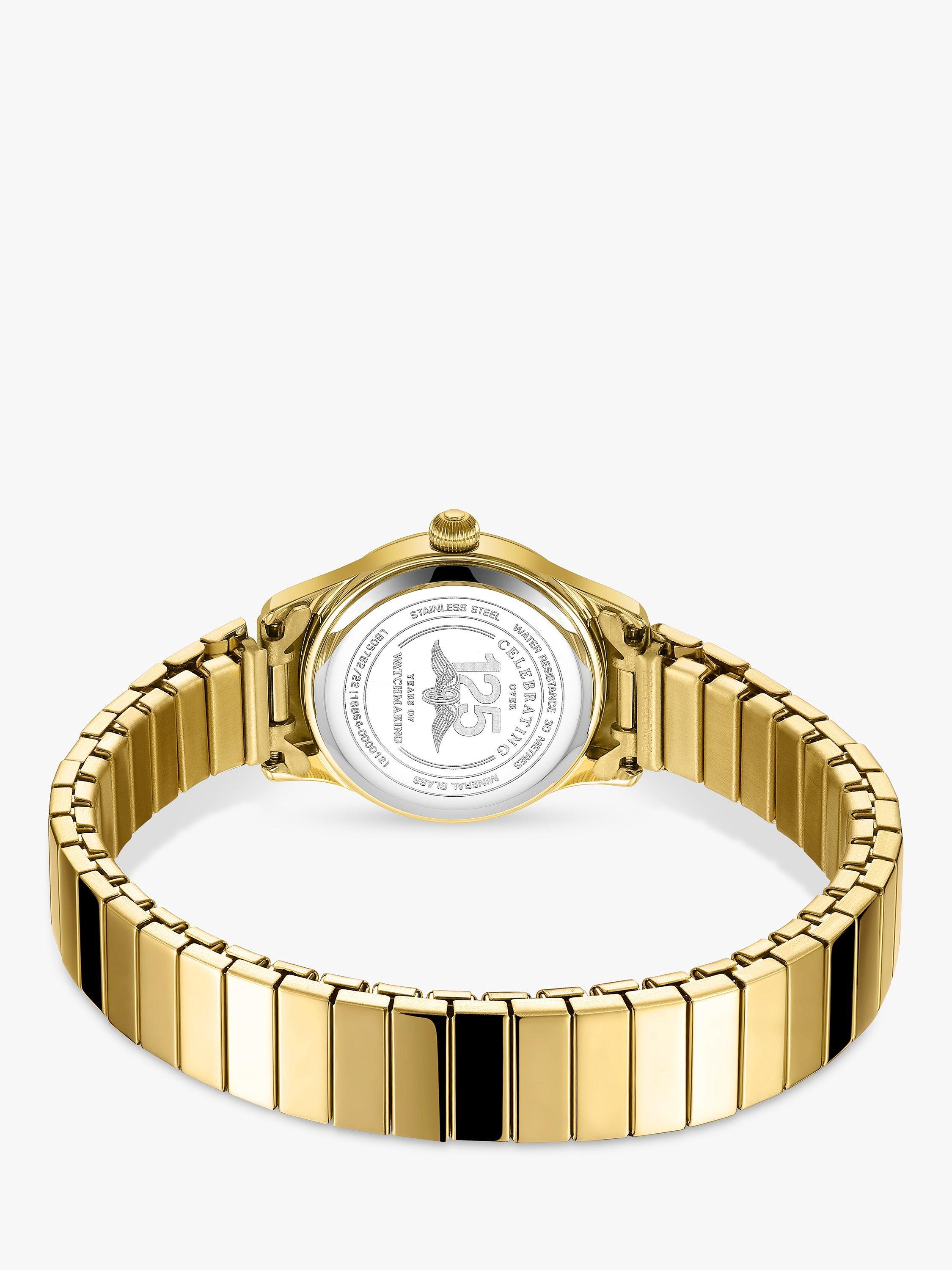 Product image 3 of 3, which shows Rotary Women's Expander Bracelet Strap Watch, Gold/LB05762/22