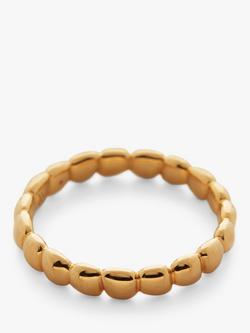 Monica Vinader Nura Teardrop Eternity Ring, Gold - view 2, Gold